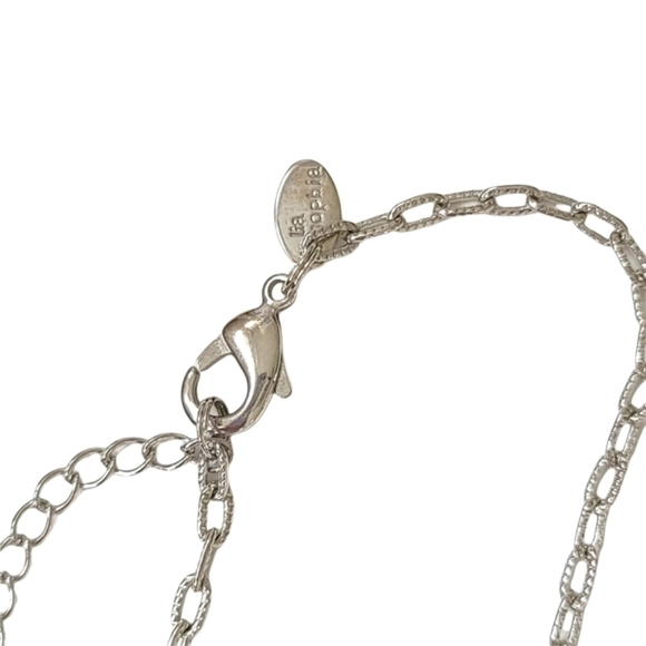 LIA Sophia Silver and Gold Tone Beaded Necklace - Picture 7 of 7